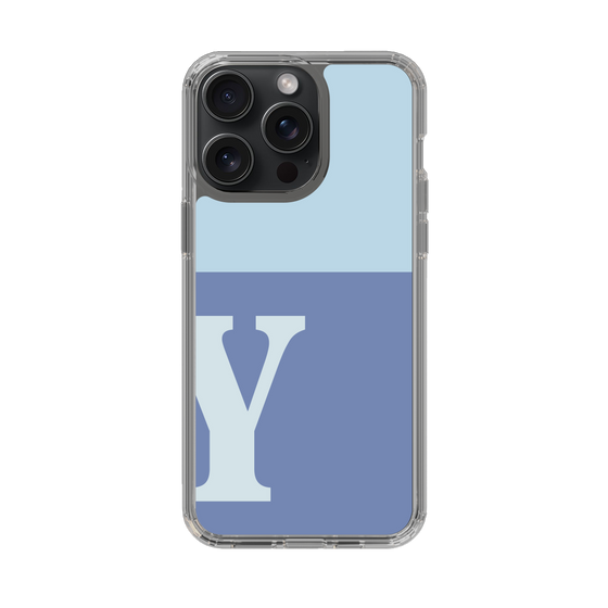 Slim Protection Case［ Original - initial two tone - Y blue ］