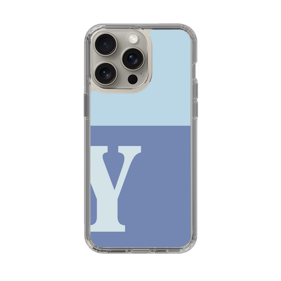 Slim Protection Case［ Original - initial two tone - Y blue ］