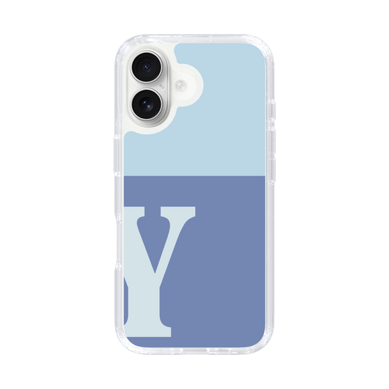 Slim Protection Case［ オリジナル - initial two tone - Y blue ］