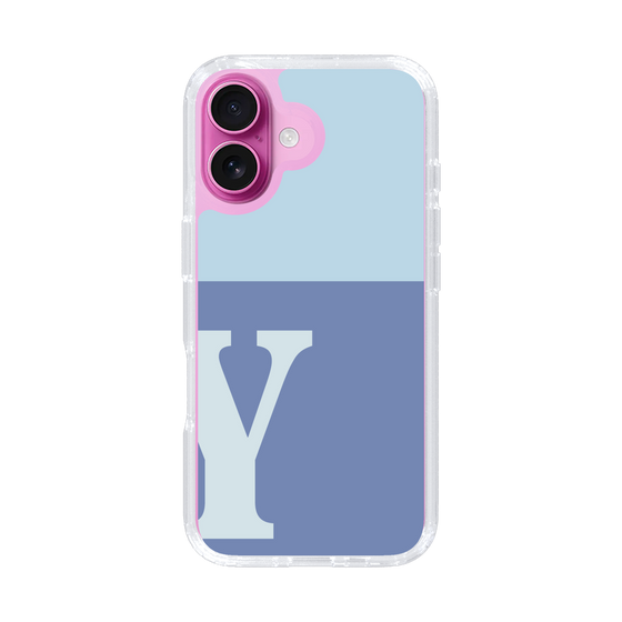 Slim Protection Case［ オリジナル - initial two tone - Y blue ］