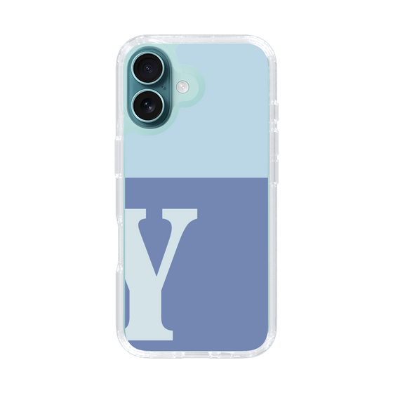 Slim Protection Case［ オリジナル - initial two tone - Y blue ］