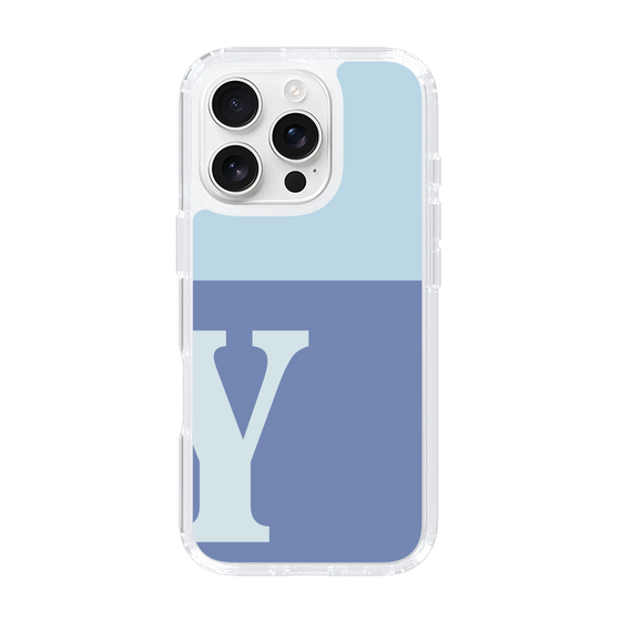 Slim Protection Case［ オリジナル - initial two tone - Y blue ］