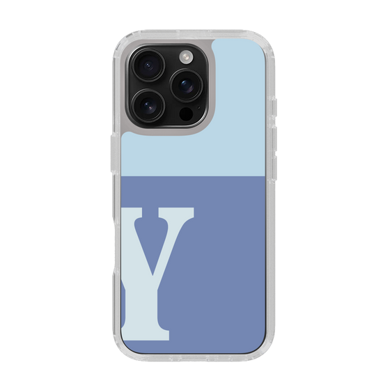 Slim Protection Case［ オリジナル - initial two tone - Y blue ］
