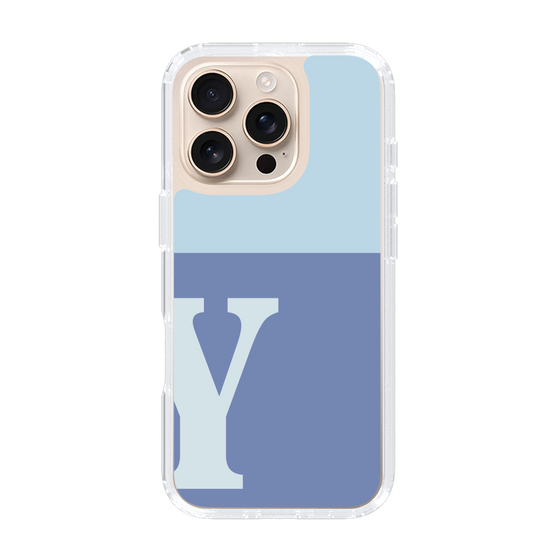 Slim Protection Case［ オリジナル - initial two tone - Y blue ］