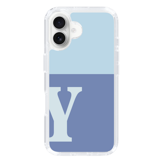 Slim Protection Case［ オリジナル - initial two tone - Y blue ］