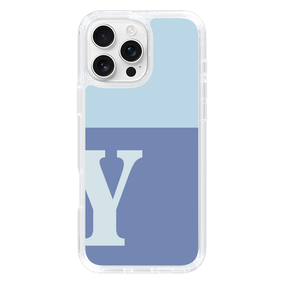 Slim Protection Case［ オリジナル - initial two tone - Y blue ］
