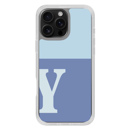 Slim Protection Case［ オリジナル - initial two tone - Y blue ］
