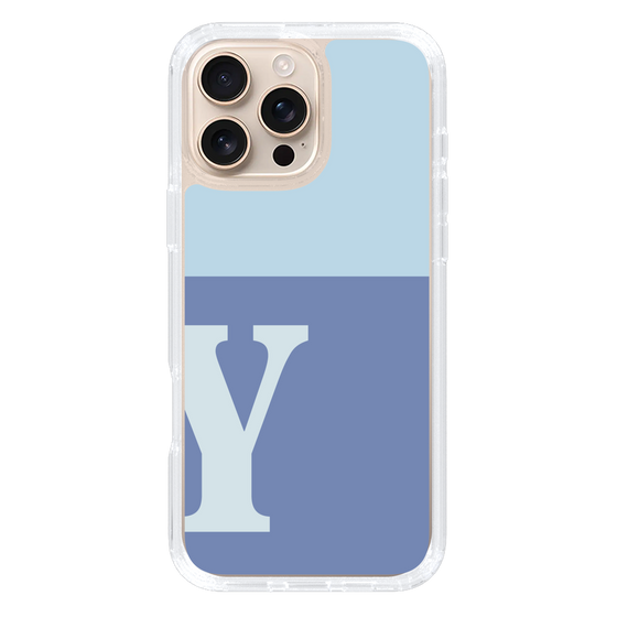 Slim Protection Case［ オリジナル - initial two tone - Y blue ］