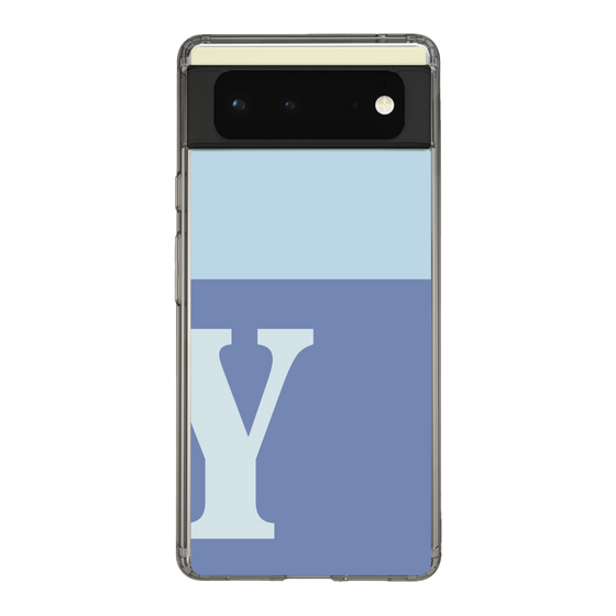 Slim Protection Case［ Original - initial two tone - Y blue ］