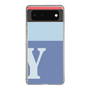 Slim Protection Case［ Original - initial two tone - Y blue ］