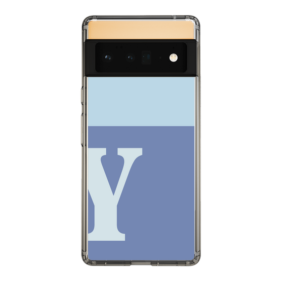 Slim Protection Case［ Original - initial two tone - Y blue ］