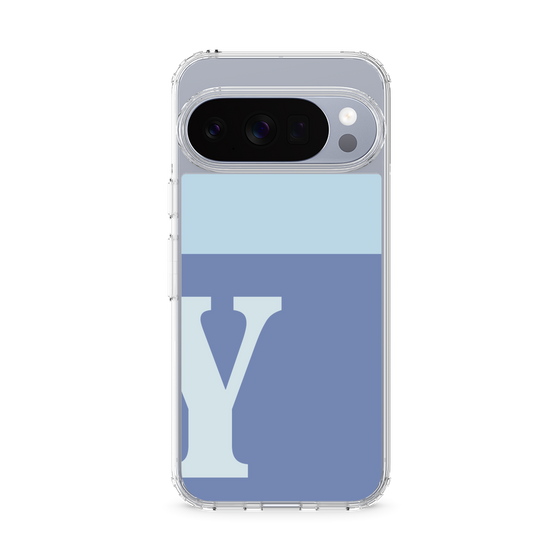 Slim Protection Case［ Original - initial two tone - Y blue ］
