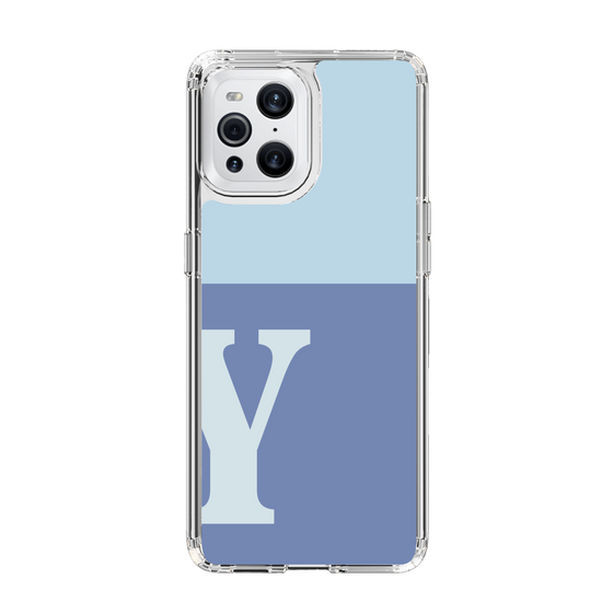 Slim Protection Case［ Original - initial two tone - Y blue ］