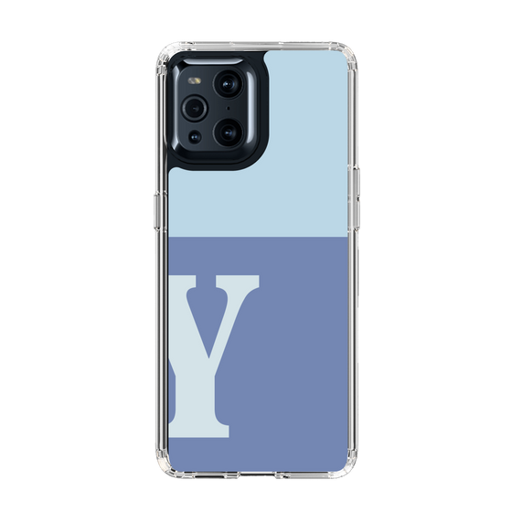 Slim Protection Case［ Original - initial two tone - Y blue ］