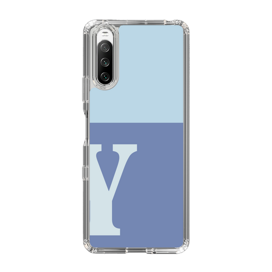 Slim Protection Case［ Original - initial two tone - Y blue ］
