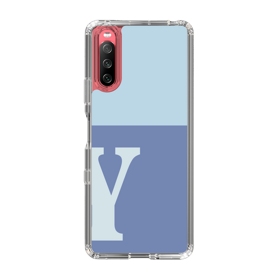 Slim Protection Case［ Original - initial two tone - Y blue ］