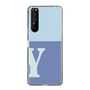 Slim Protection Case［ Original - initial two tone - Y blue ］