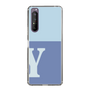 Slim Protection Case［ Original - initial two tone - Y blue ］