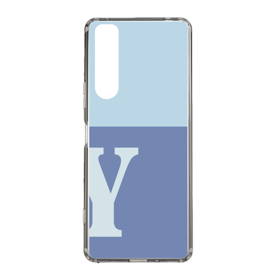Slim Protection Case［ Original - initial two tone - Y blue ］