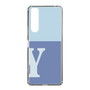 Slim Protection Case［ Original - initial two tone - Y blue ］