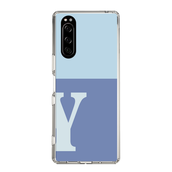 Slim Protection Case［ Original - initial two tone - Y blue ］