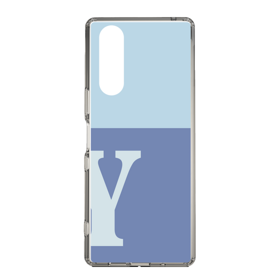 Slim Protection Case［ Original - initial two tone - Y blue ］