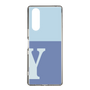 Slim Protection Case［ Original - initial two tone - Y blue ］
