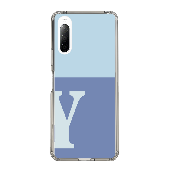 Slim Protection Case［ Original - initial two tone - Y blue ］