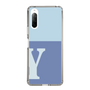 Slim Protection Case［ Original - initial two tone - Y blue ］