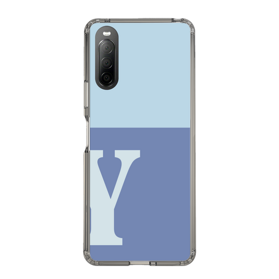 Slim Protection Case［ Original - initial two tone - Y blue ］