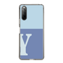 Slim Protection Case［ Original - initial two tone - Y blue ］