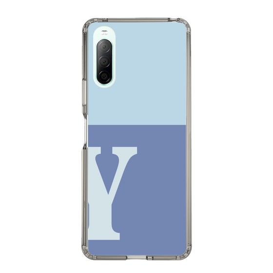 Slim Protection Case［ Original - initial two tone - Y blue ］