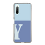 Slim Protection Case［ Original - initial two tone - Y blue ］