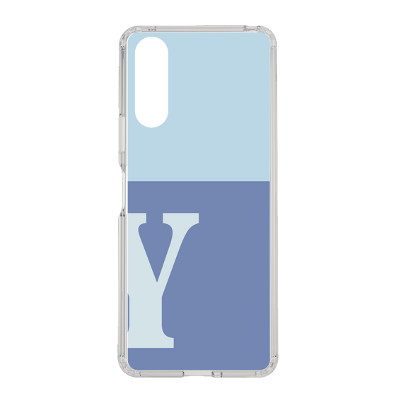 Slim Protection Case［ Original - initial two tone - Y blue ］