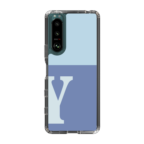 Slim Protection Case［ Original - initial two tone - Y blue ］