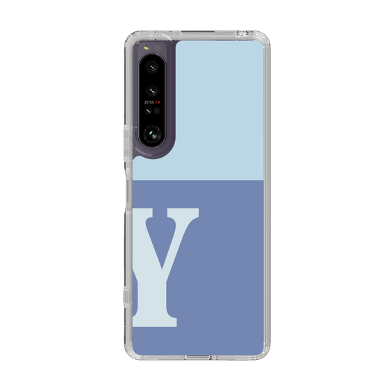 Slim Protection Case［ Original - initial two tone - Y blue ］