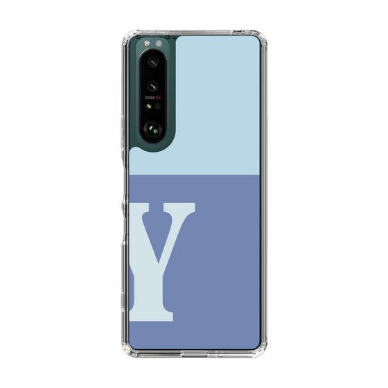 Slim Protection Case［ Original - initial two tone - Y blue ］