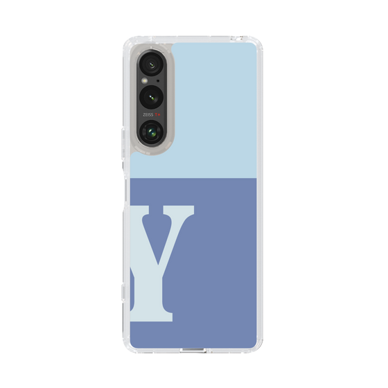 Slim Protection Case［ Original - initial two tone - Y blue ］