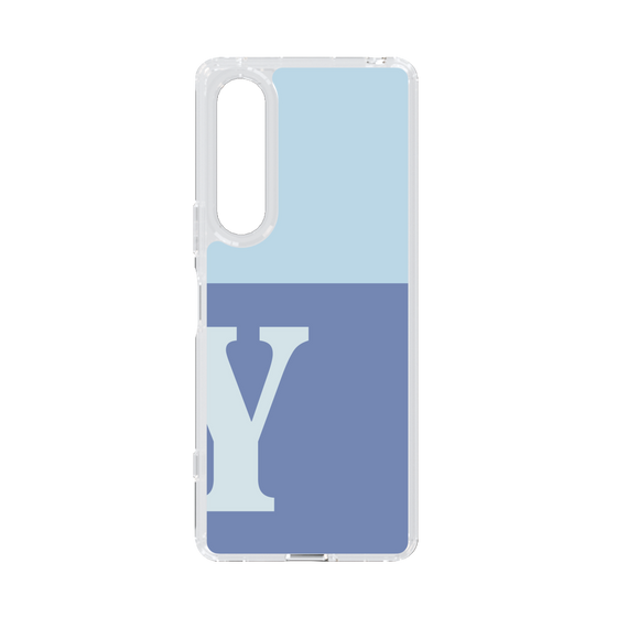 Slim Protection Case［ Original - initial two tone - Y blue ］