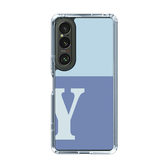 Slim Protection Case［ Original - initial two tone - Y blue ］
