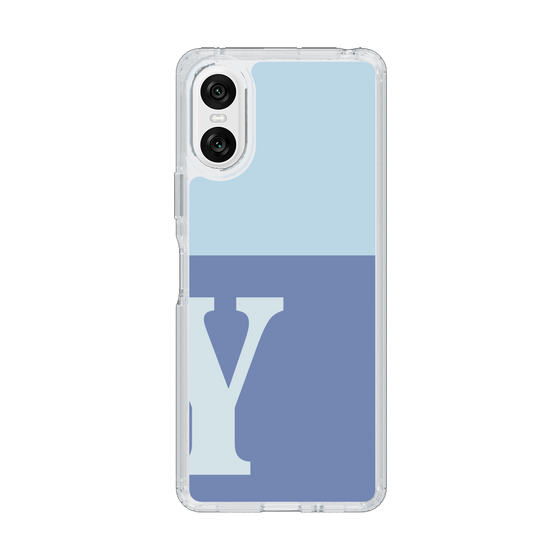 Slim Protection Case［ Original - initial two tone - Y blue ］