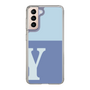 Slim Protection Case［ Original - initial two tone - Y blue ］