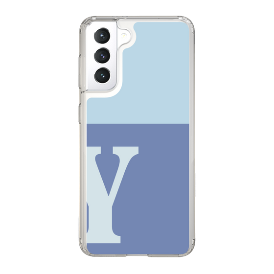 Slim Protection Case［ Original - initial two tone - Y blue ］