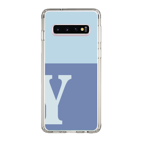 Slim Protection Case［ Original - initial two tone - Y blue ］