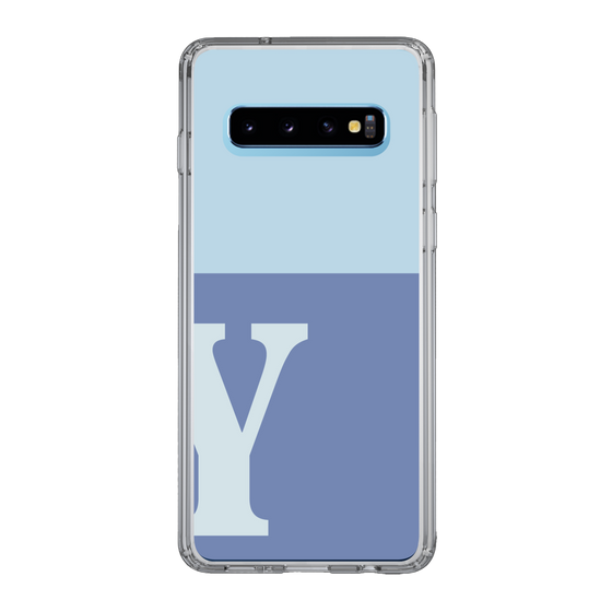 Slim Protection Case［ Original - initial two tone - Y blue ］
