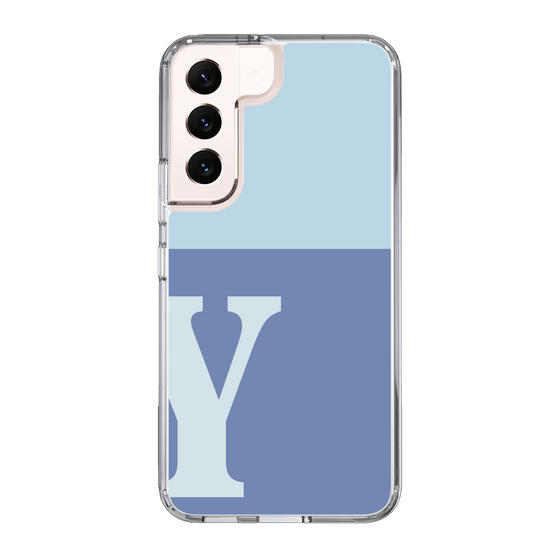 Slim Protection Case［ Original - initial two tone - Y blue ］