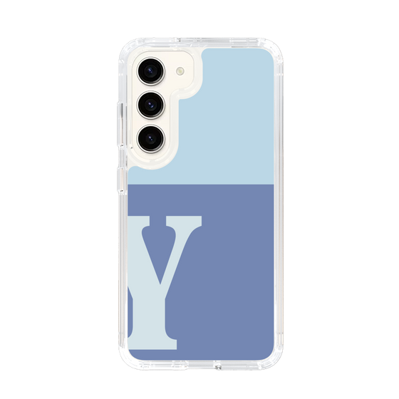 Slim Protection Case［ Original - initial two tone - Y blue ］
