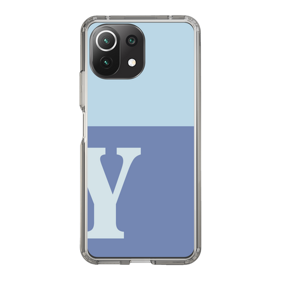 Slim Protection Case［ Original - initial two tone - Y blue ］