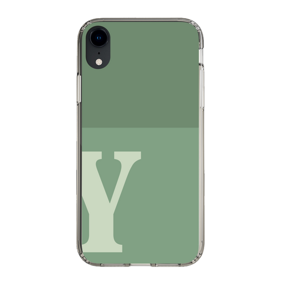 Slim Protection Case［ Original - initial two tone - Y green ］