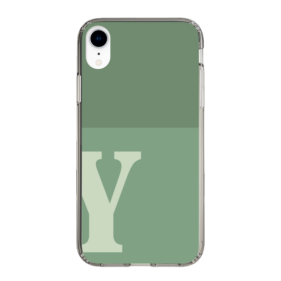 Slim Protection Case［ Original - initial two tone - Y green ］